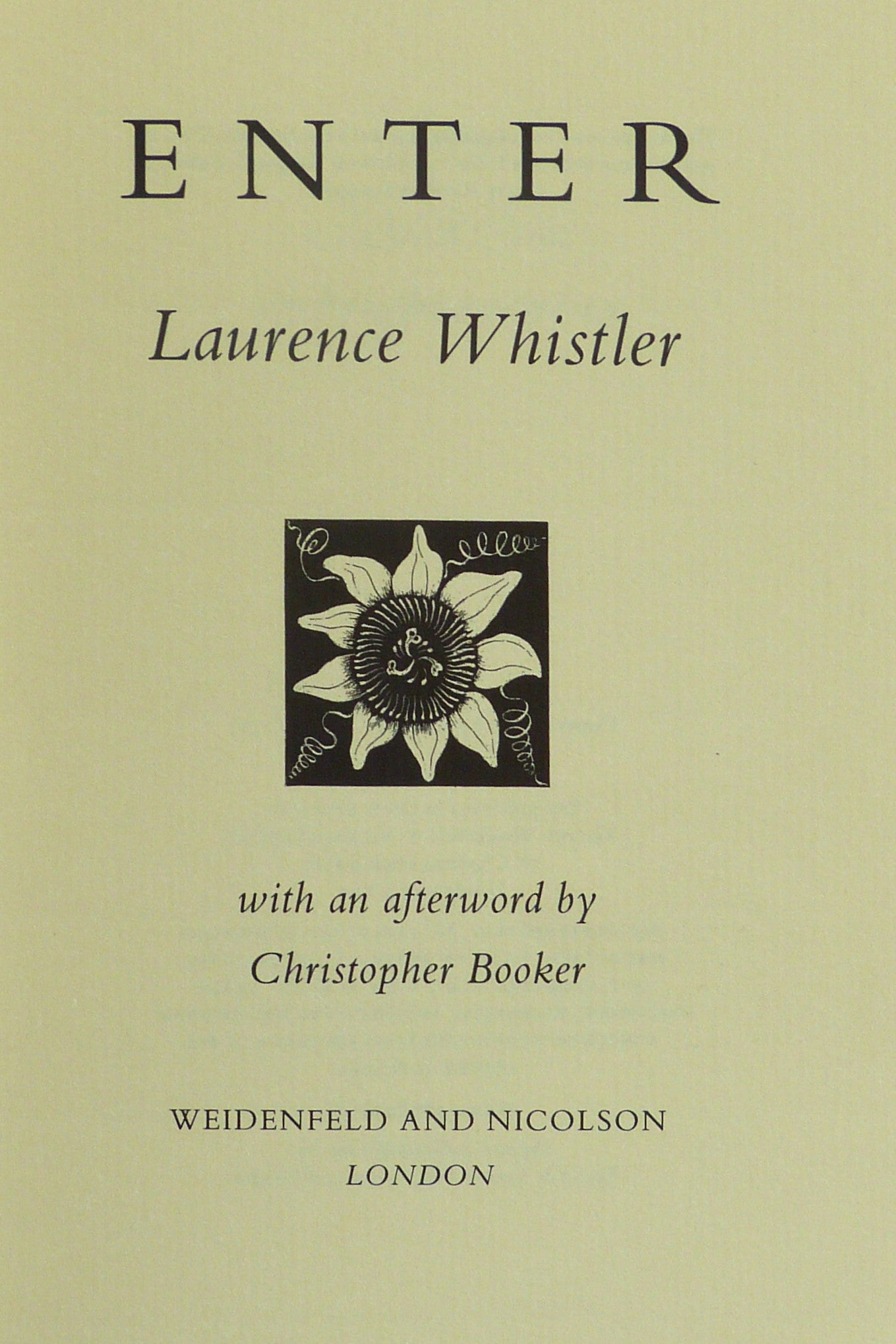 Enter by Whistler, Laurence