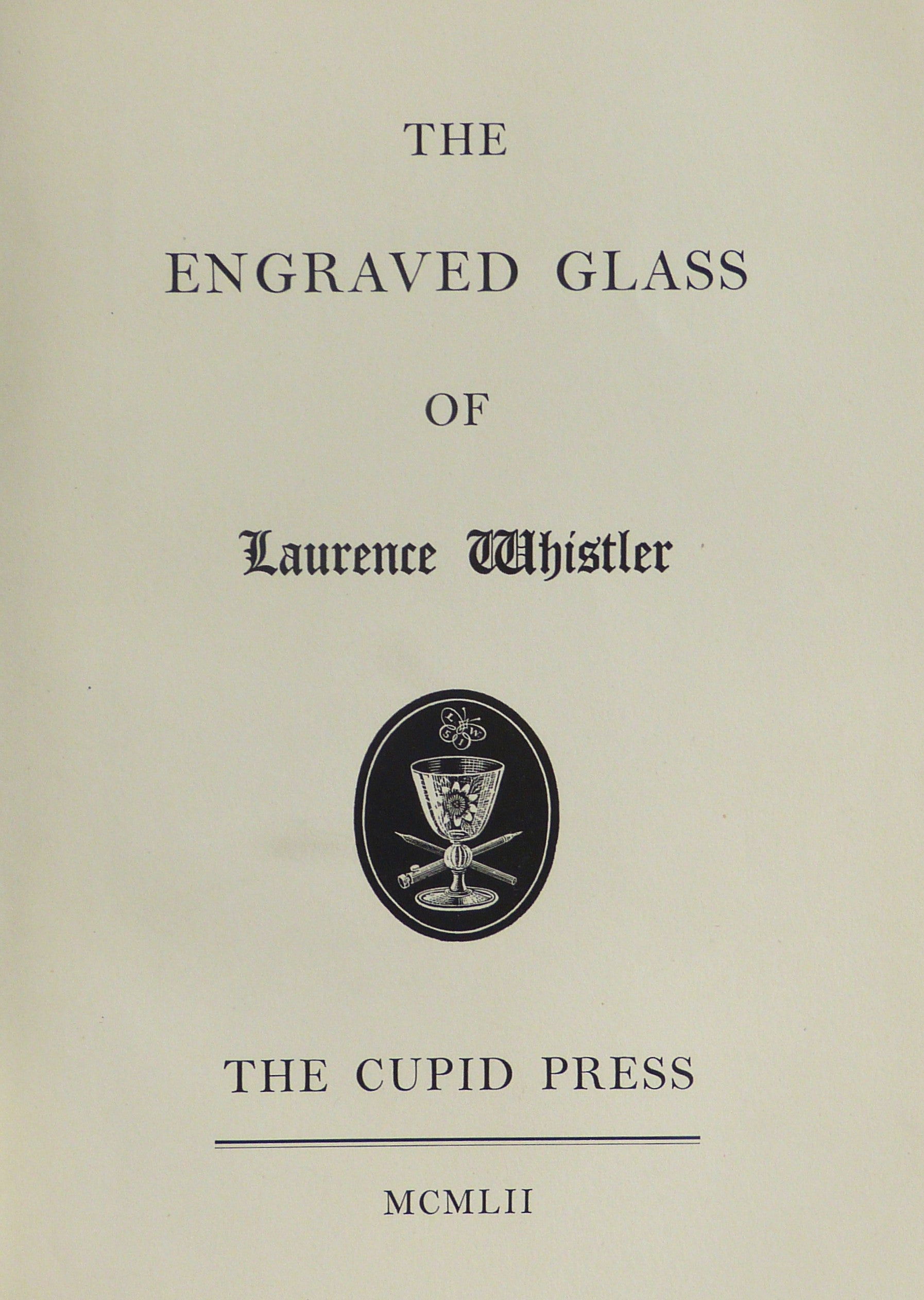 Scenes And Signs On Glass. Signed Limited Edition, by WHISTLER, LAURENCE: