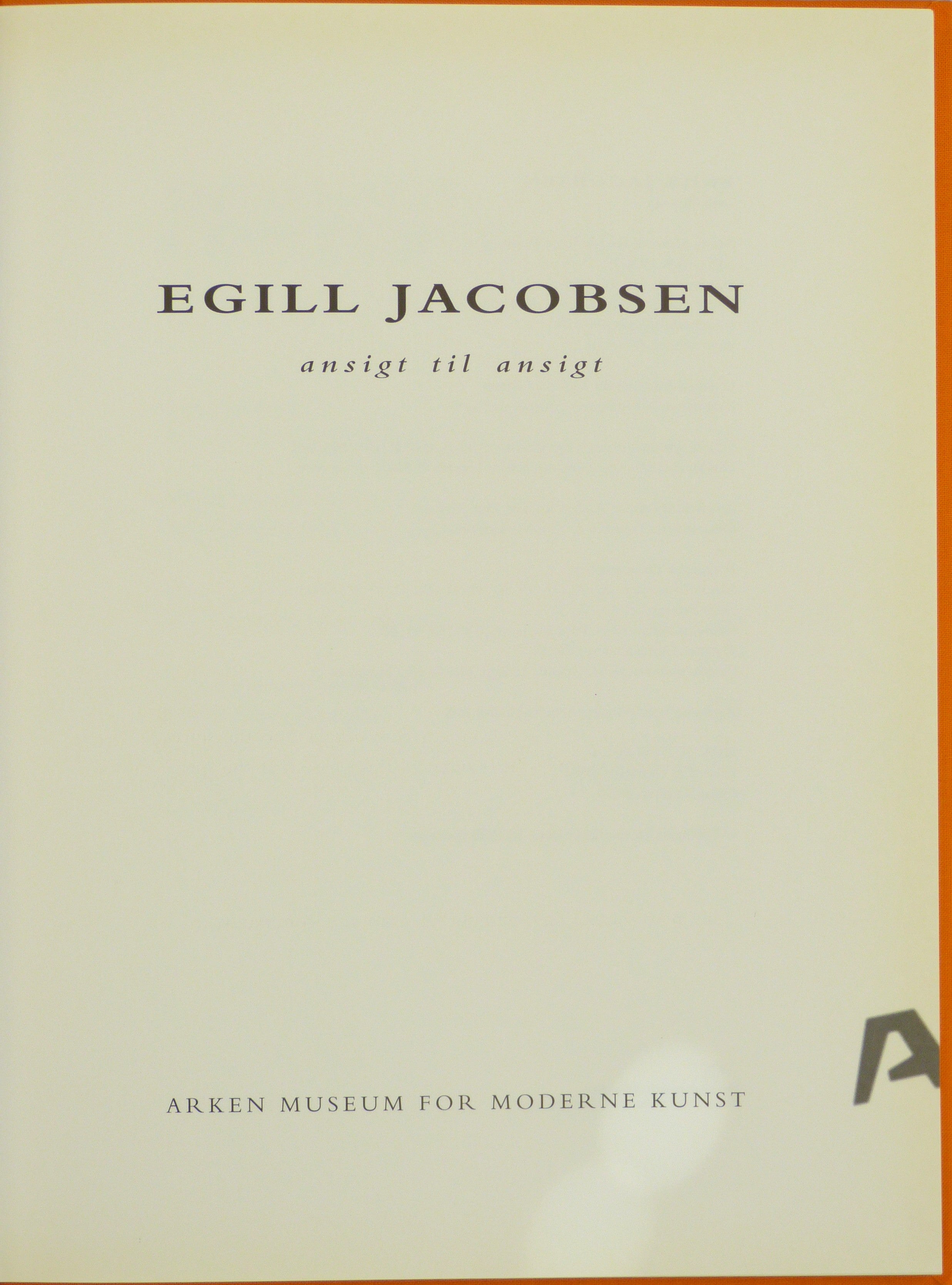 Egill Jacobsen: Ansigt til ansigt