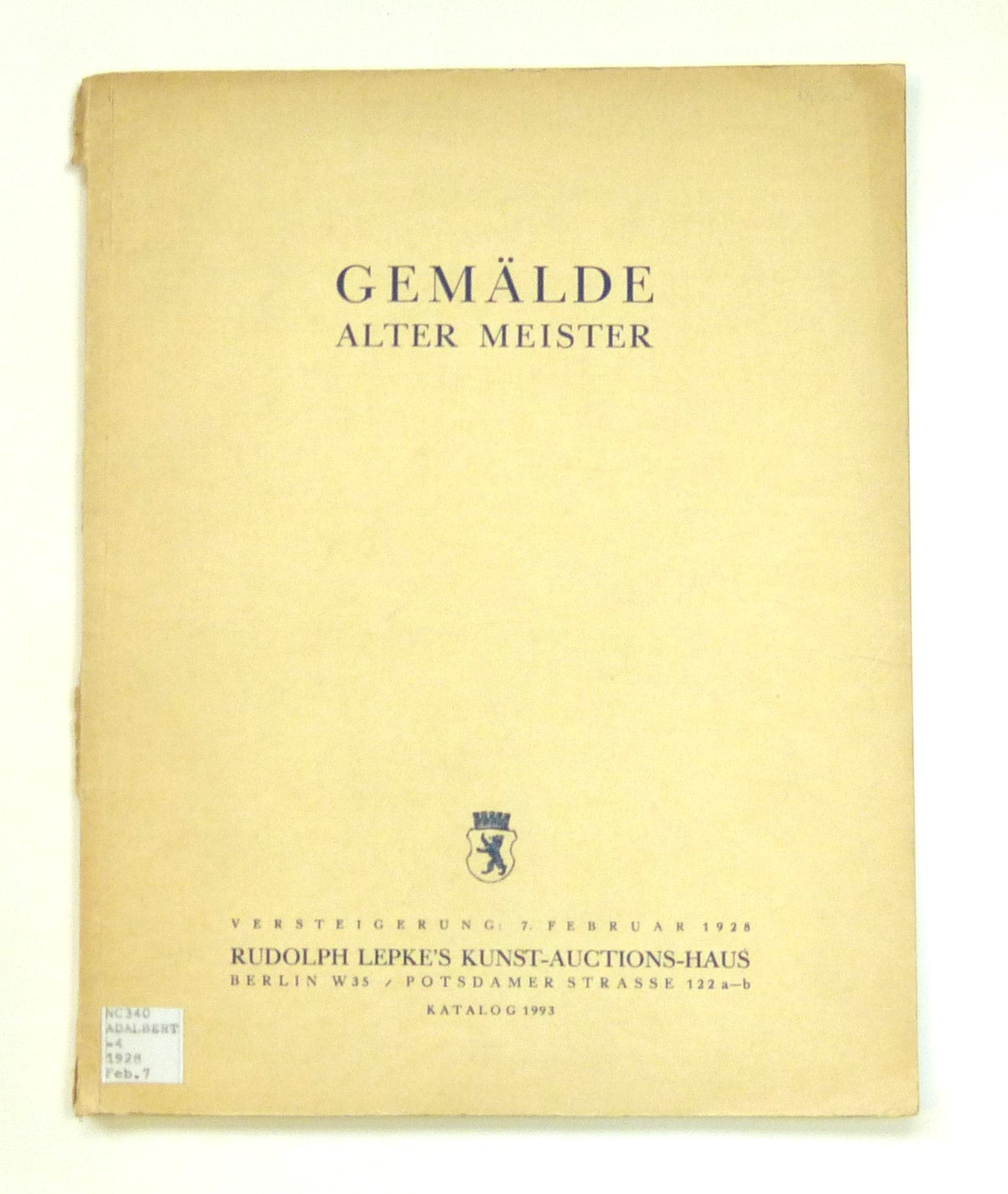 Gemalde Alter Meister - Sammlung Grafin Lodron, Sammlung Dr. N Adelbert, Wien Und Anderer Privatbesitz by Various