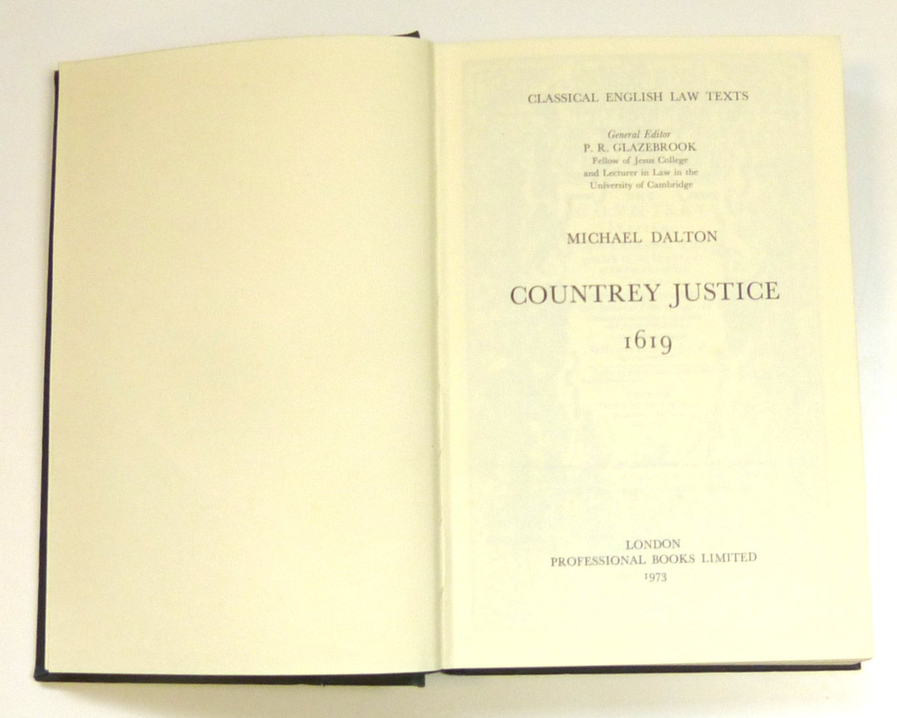 Country Justice 1619 English Law Texts by Dalton, M