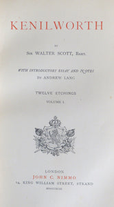 Kenilworth Waverley Novels Vol. XXII - by Sir Walter Scott