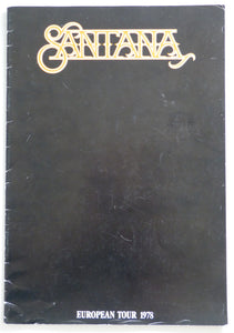 Santana European Tour 1978 Programme