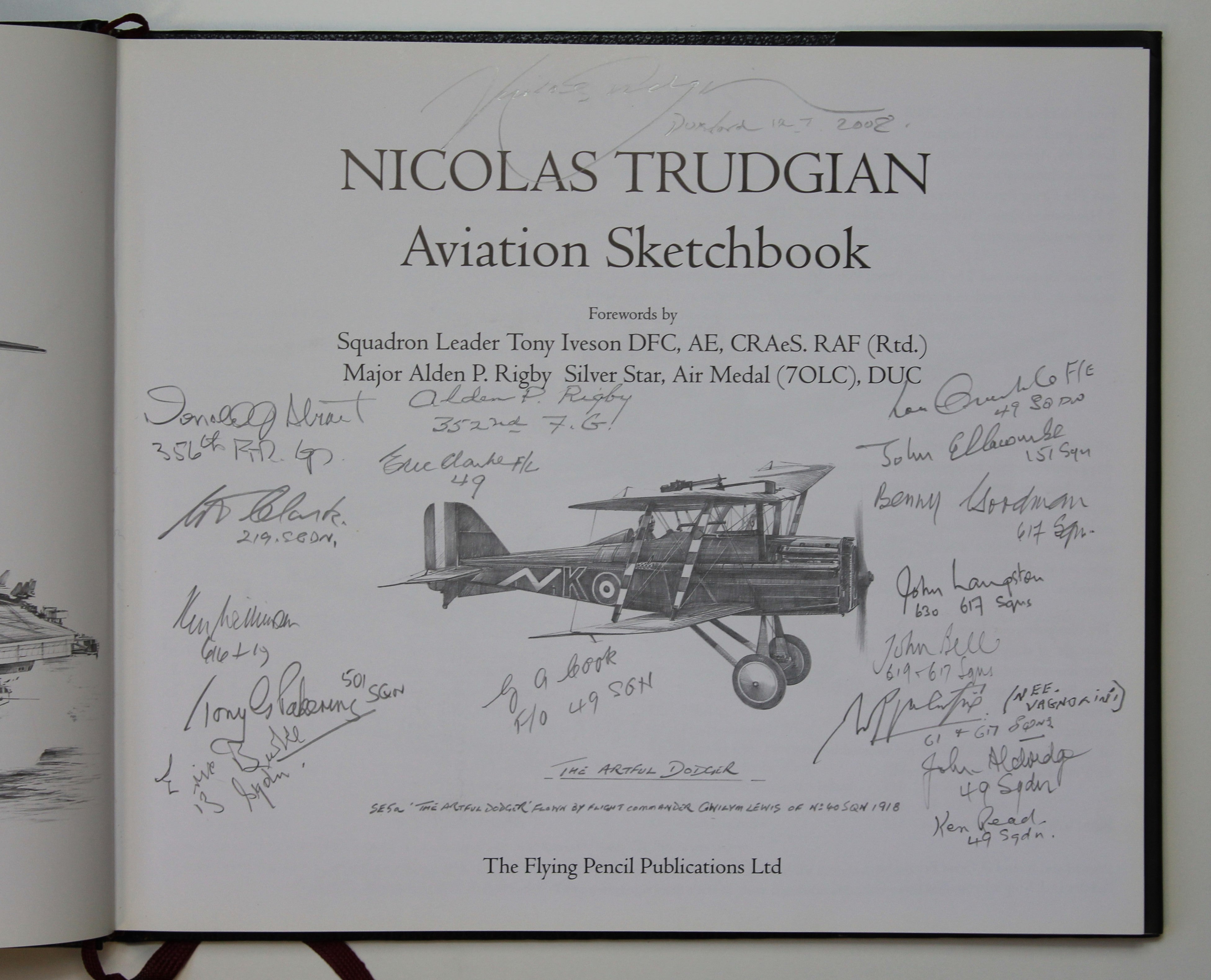 Nicolas Trudgian's Aviation Sketchbook - signed copy by Trudgian, Nicolas