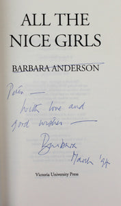 All The Nice Girls by Barbara Anderson - signed copy
