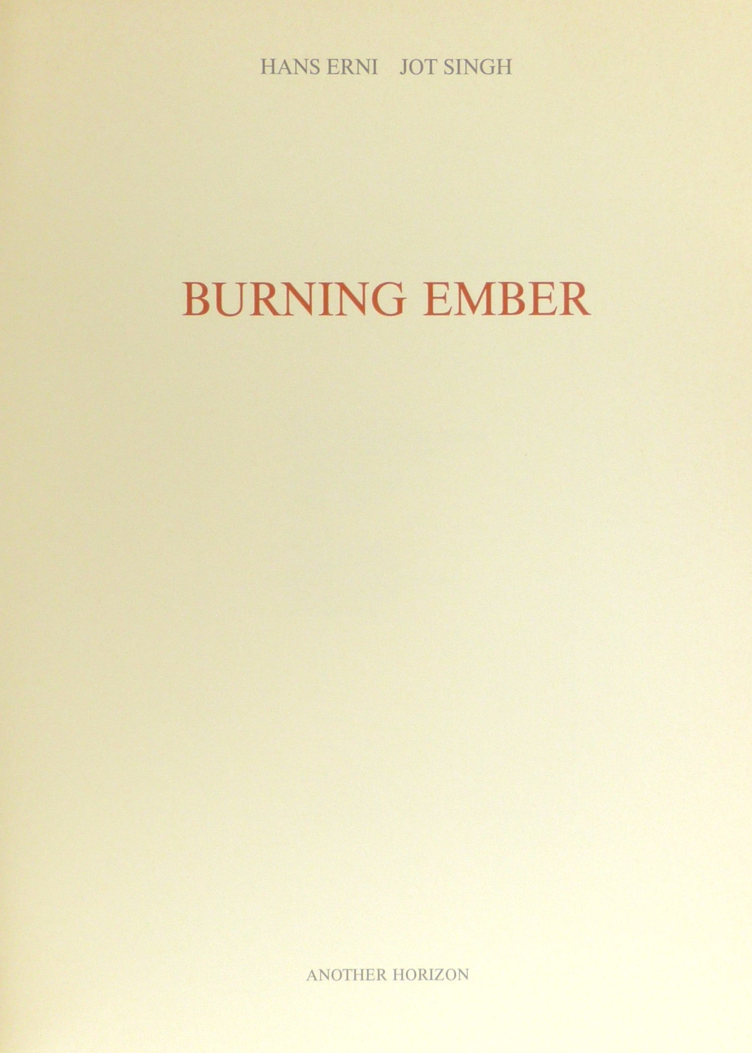 Burning Ember by Erni, Hans & Singh, Jot
