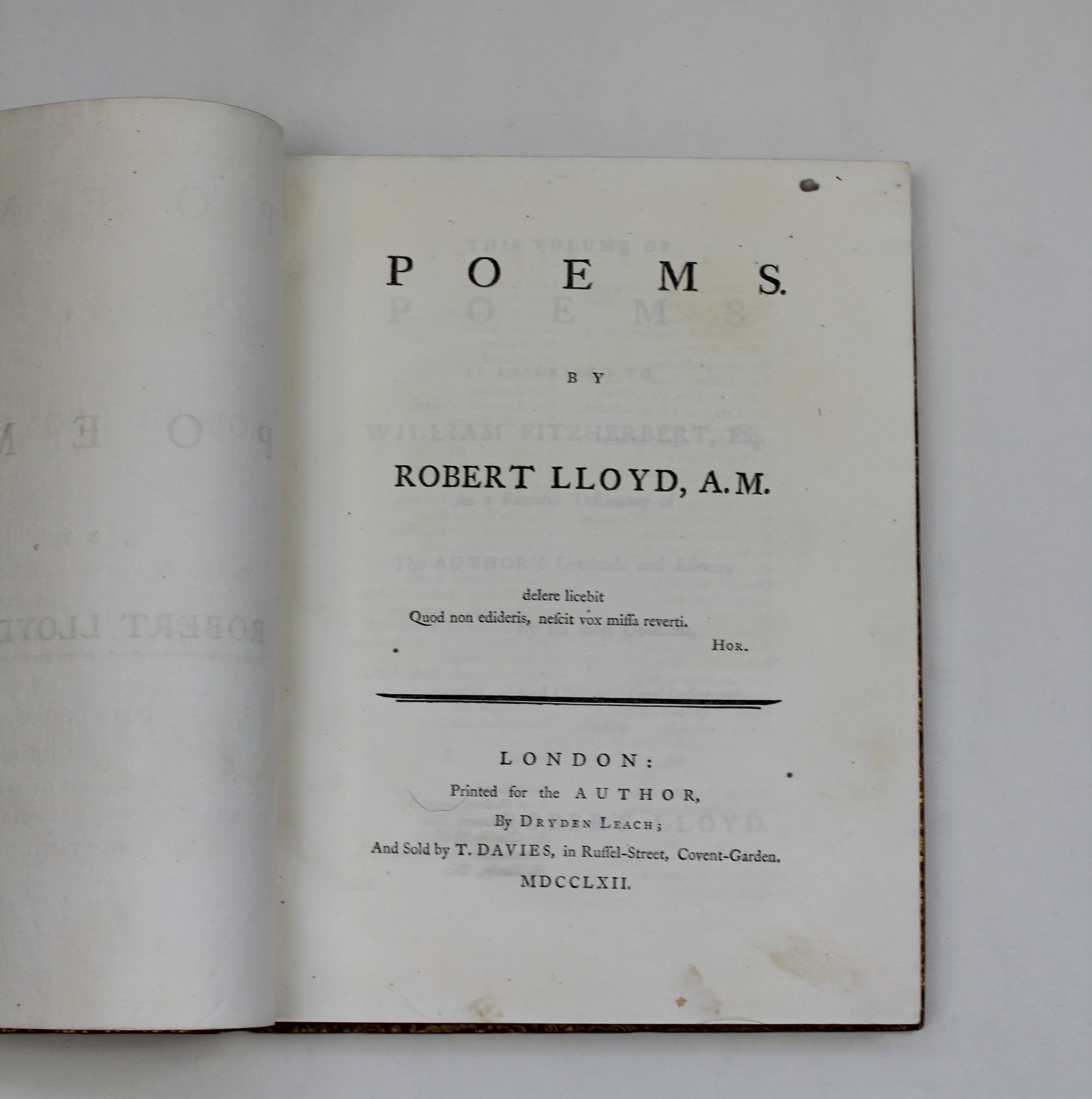 Poems by Robert Lloyd A.M.