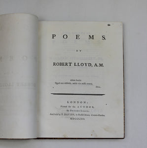 Poems by Robert Lloyd A.M.