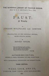 Faust by Goethe, Translated by Bayard Taylor