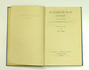 Elizabeth Ham by herself 1783-1820 by Ham, E.; Gillett, E.