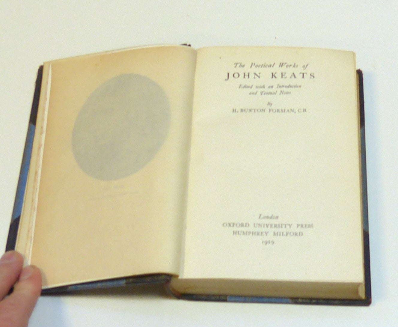 The Poetical Works Of John Keats : Edited With An Introduction And Textual Notes By H. Buxton Foreman. John Keats
