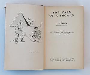 The Yarn of a Yeoman.  by Hatton, S. F. - Viscount Allenby (Foreword) : & Asien