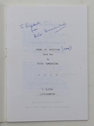 Poems of Affection Book One by Humberstone, P