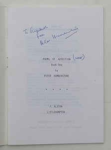 Poems of Affection Book One by Humberstone, P