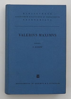 Valeryvs Maximvs Factorvm Et Dictorvm Memorabilivm Libri Novem by Kempf, C