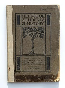 English Regnal Years and Titles; Hand-Lists, Easter Dates, Etc by Wallis, J, E, W