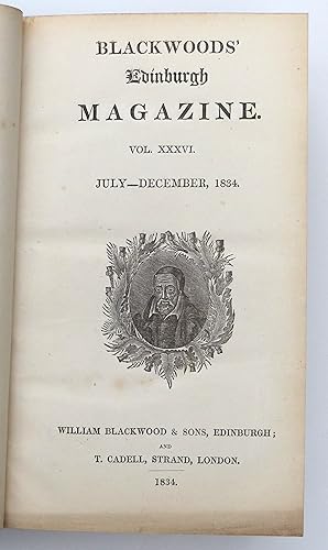 Blackwood's Edinburgh Magazine, Vol. XXXVI, January-June 1835 Blackwood's Edinburgh Magazine