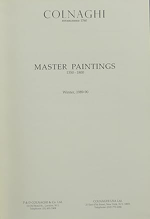 Master Paintings 1350-1800  by Garstang, Donald (ed.)