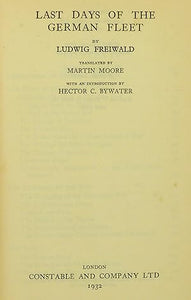 LAST DAYS OF THE GERMAN FLEET by Ludwig Freiwald