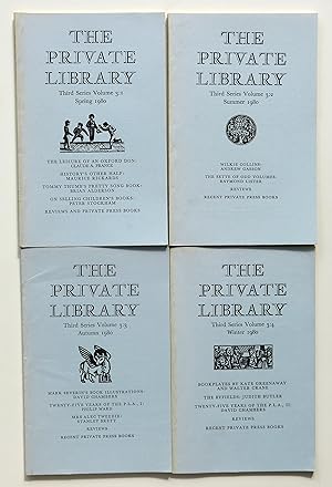The Private Library Journal - All 4 Issues from 1980 by Various