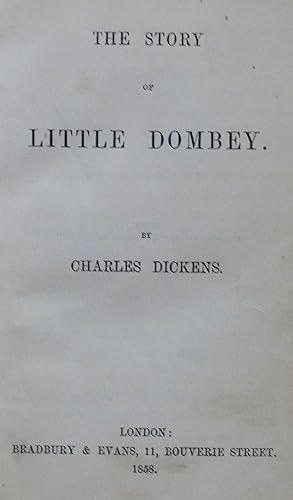 The Story of Little Dombey by Dickens, Charles