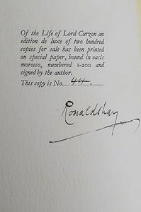 The Life of Lord Curzon: Being the Authorized Biography of George Nathaniel Marquess Curzon 3 Volumes by RONALDSHAY Earl of