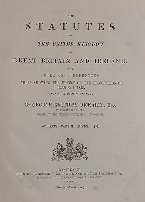 The Statutes of the United Kingdom Great Britain and Ireland (Volume 24) by Kettilby Richards, G