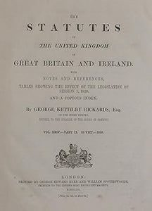 The Statutes of the United Kingdom Great Britain and Ireland (Volume 24) by Kettilby Richards, G