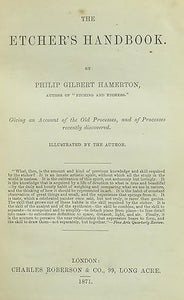 The Etcher's Handbook by Philip Gilbert Hamerton