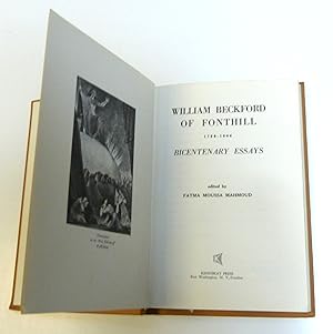 William Beckford of Fonthill, 1760-1844;: Bicentenary essays  by Mahmoud, Fatma Moussa (ed.)