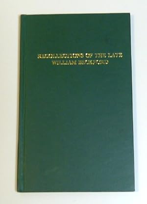 Recollections of the Late William Beckford by Beckford, William
