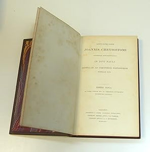 Sancti Patris nostri Joannis Chrysostomi Archi-Episcopi Constantinopolitani de Sacerdotio Libri VI.