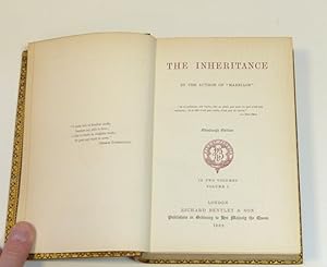 The Inheritance By The Author Of "Marriage" volume one The Author Of "Marriage"